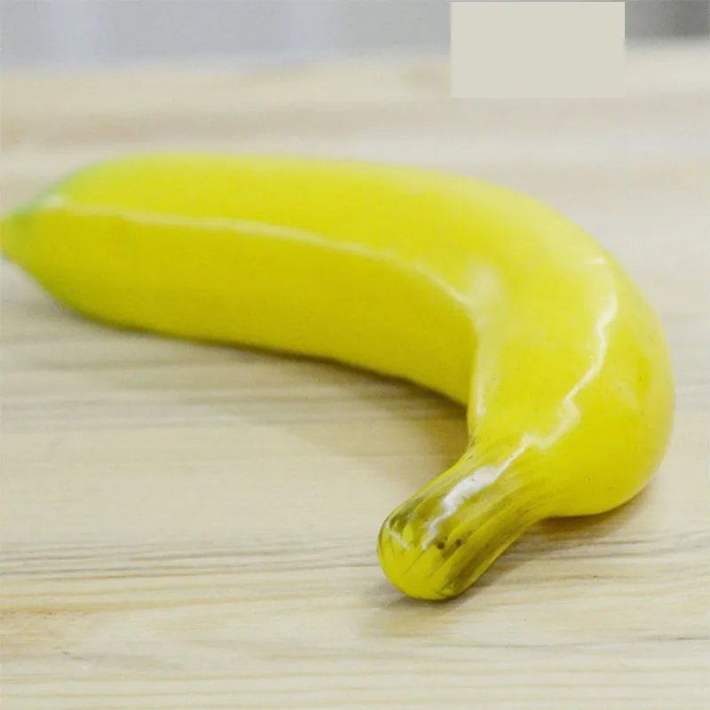 Banana Искусственный персик поддельные фрукты украшения дома муляж лимона Орнамент Ремесло еда фотографии реквизит - Цвет: Banana