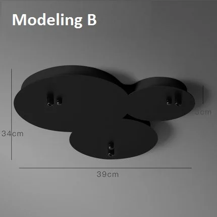 Modeling B LuKLoy подвесной светильник Потолочная пластина подвесной потолочный светильник навес Подвесная лампа потолочная Роза - Цвет: Modeling B