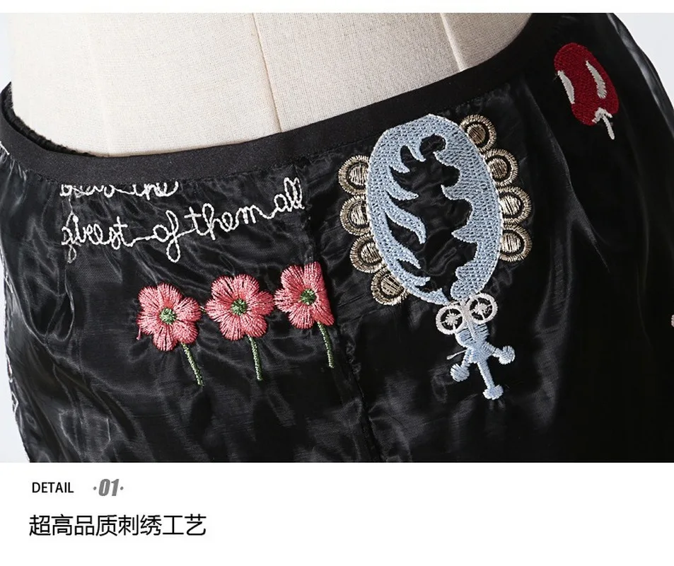 

Sweet Girl Embroidered Skirt 2021 Korean Summer New Mesh Skirt + Knitted Inner Two-piece High-quality Straight Skirts for Women