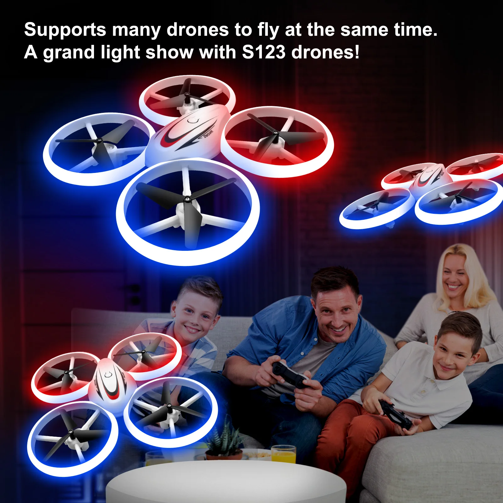 

Colorful Lights Drone Novice Mini Quadcopter Fixed Height Children's Electric Remote Control Airplane Toy
