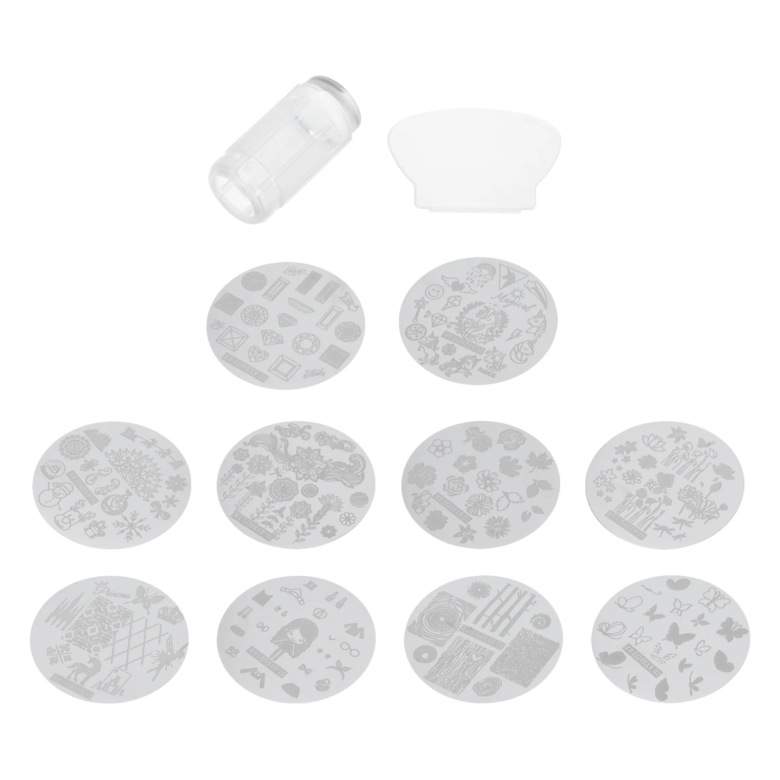 

1 Set Nail DIY Molds Manicure Christmas Pattern Printing Molds Nail Art Tools