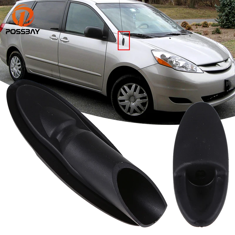 POSSBAY солнцезащитным козырьком с черной украшение для антенны ободок крышки
