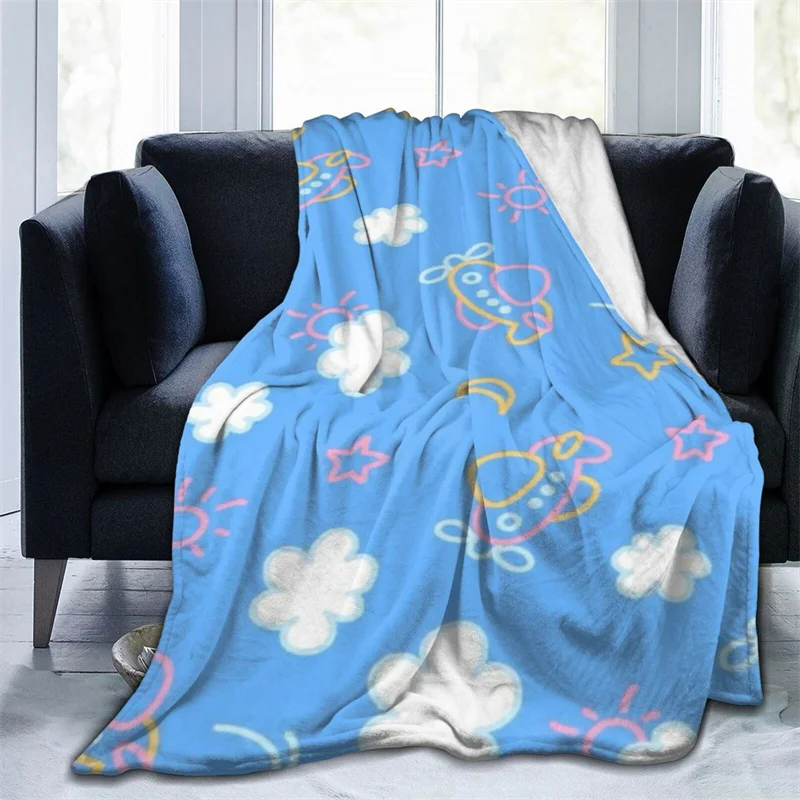 

Space Ship Navajo Cubre Camara Green Throw Blanket 3D Print On Demand Sherpa Super Comfortable For Sofa Thin Quilt