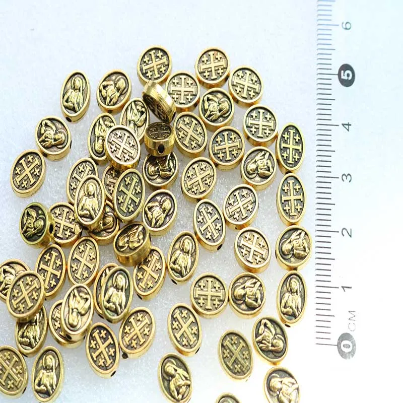 Браслет Девы Марии ручной работы Розария Католическая Медаль-амулет большой