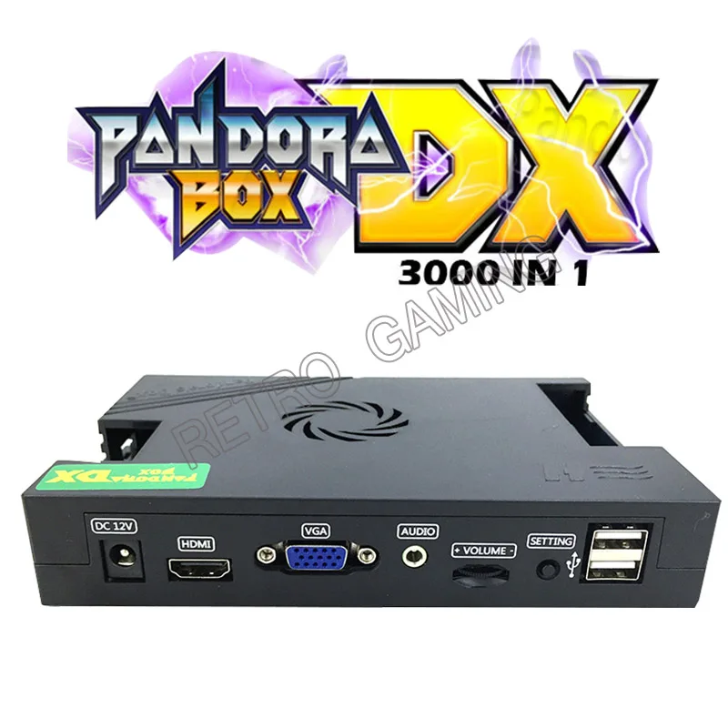 

Newest Family Home Version 3000 in 1 Pandora Box DX 34pcs 3D Games 3P 4P games High Score Record User Can Add Games