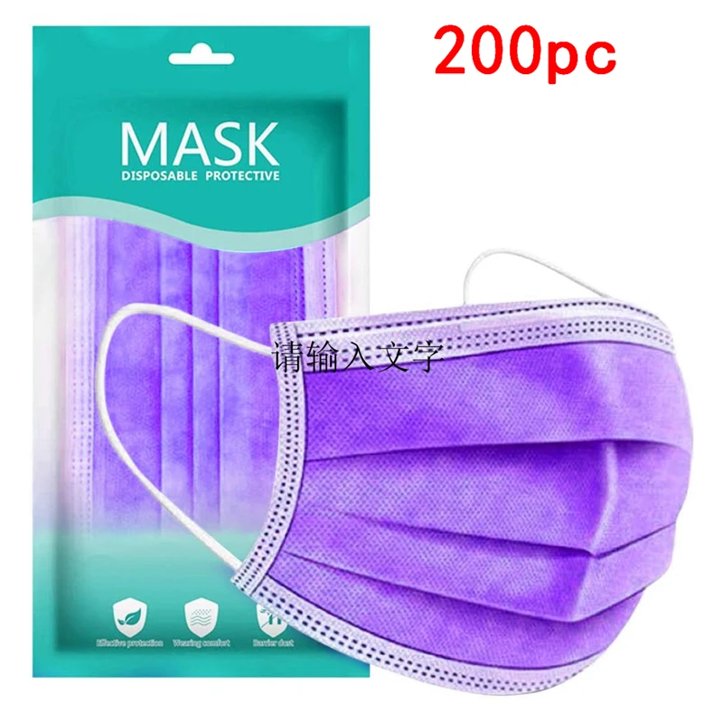 

10-100pcs Disposable Face Mask Industrial 3Ply Ear Loop Reusable Mouth Cover Fashion Fabric Masks face cover mascarilla new A30
