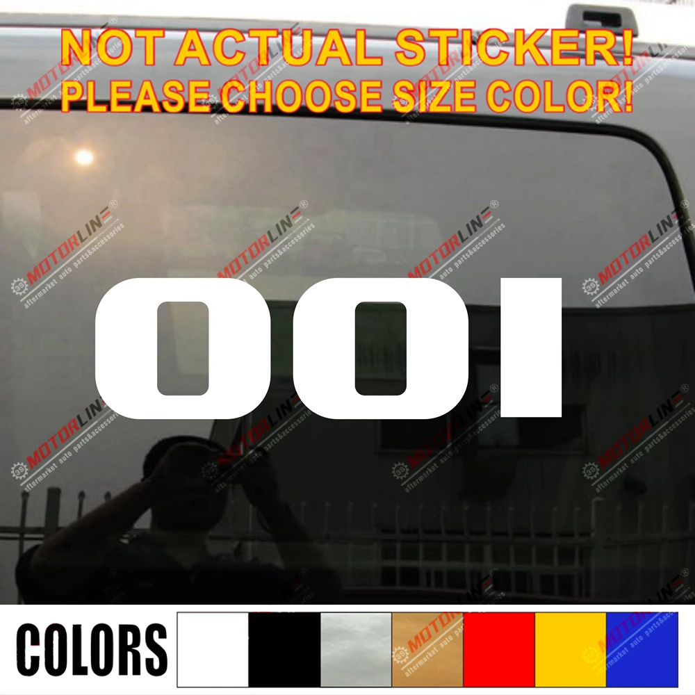 2X001 американская полицейская Наклейка автомобиля винил выбрать размер цвет без