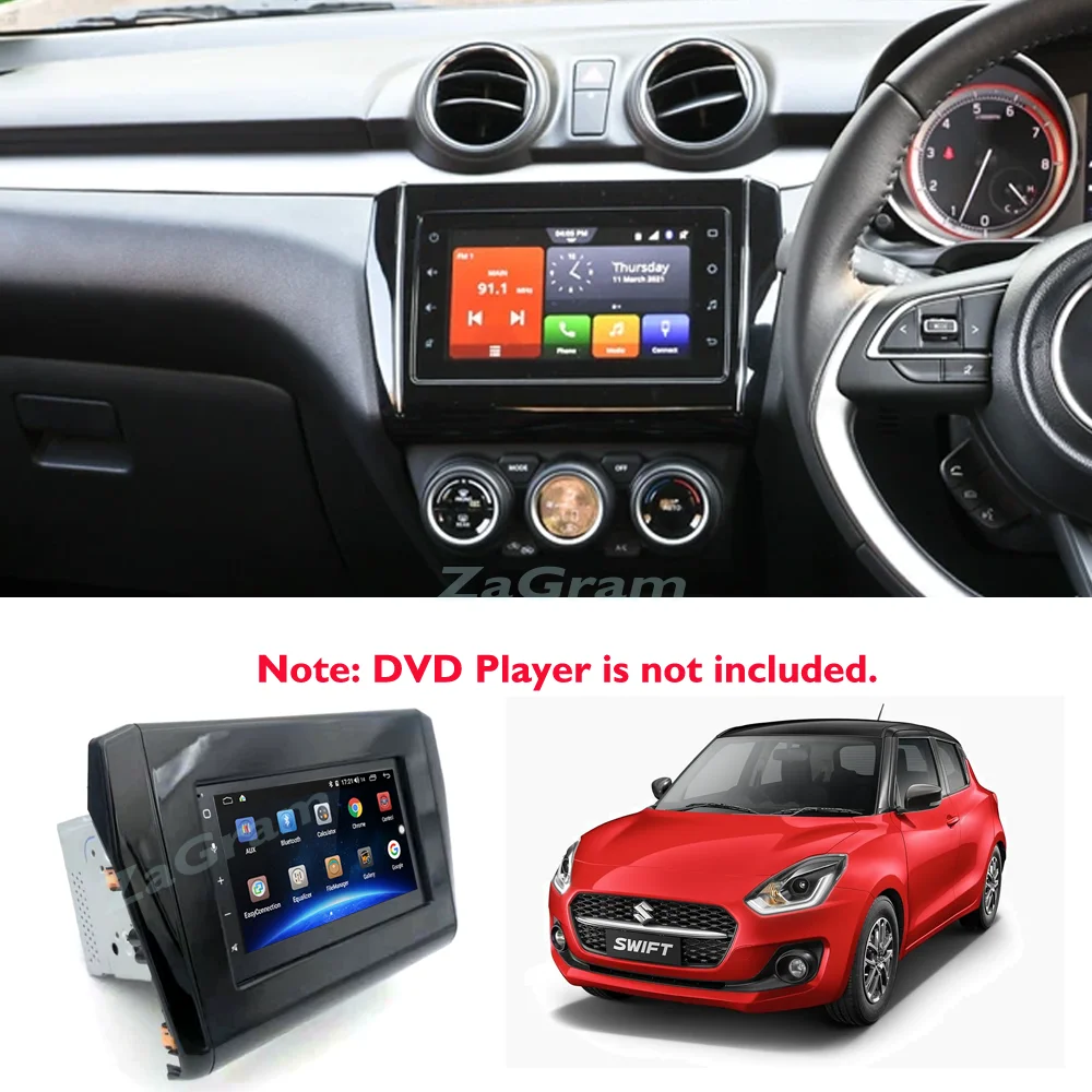 Автомобильная видеопанель 7 дюймов 2 Din для Suzuki Swift 2021 + панель CD DVD плеер аудио