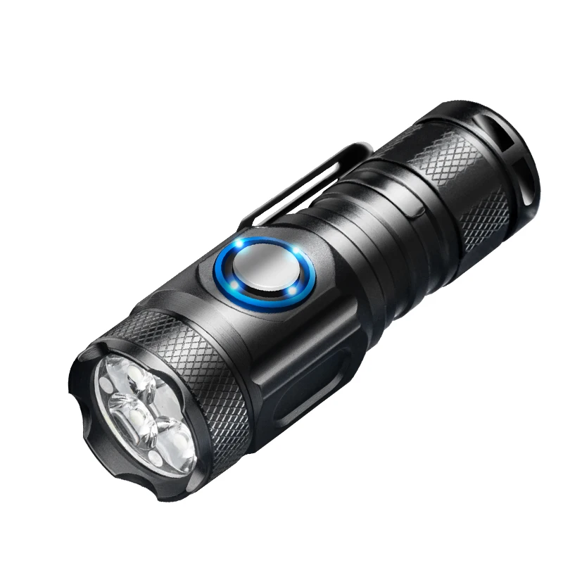 安い LEDポータブル懐中電灯,充電式,ルーメン,強力な懐中電灯,キャンプに最適