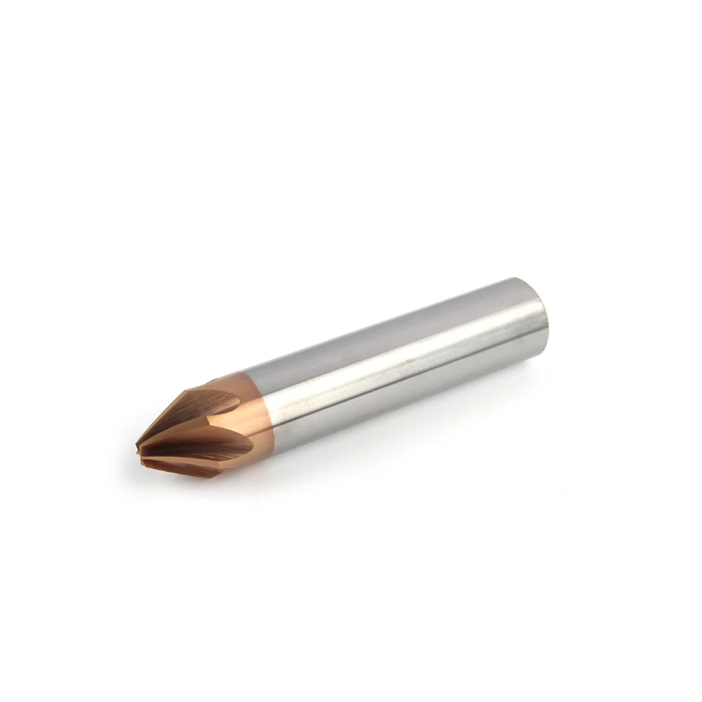 LIVTER 60 градусов Шестигранная Вольфрамовая сталь фаски Концевая фреза лицо