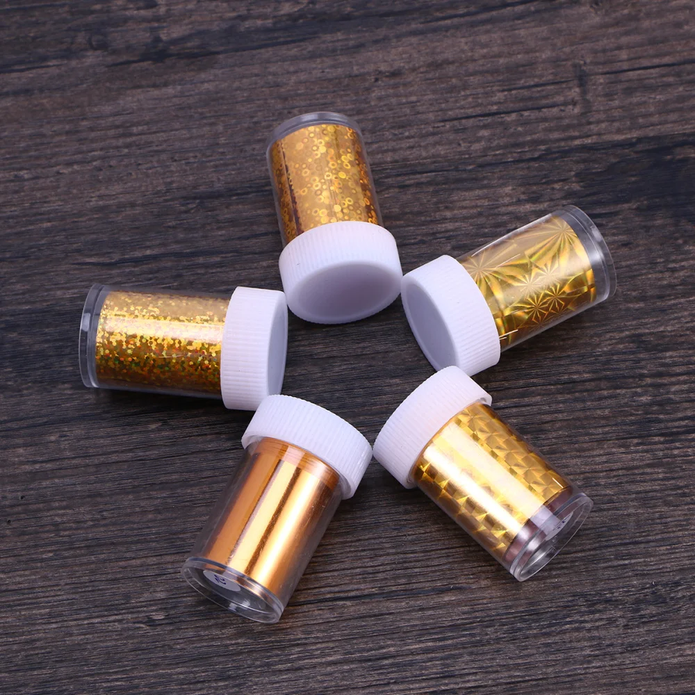 

24PCS Gradient Starry Nail Foil Paper Nail Transfer Stickers Manicure Accessories Nail Art Decorations (Mixed Multicolor)