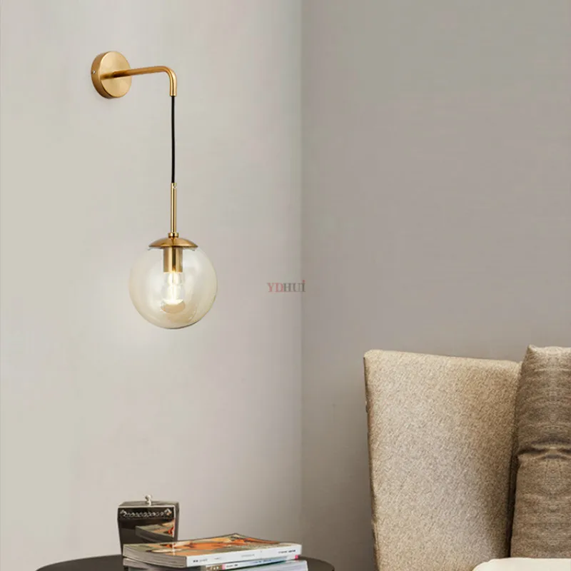 Современная винтажная светодиодная настенная лампа в скандинавском стиле