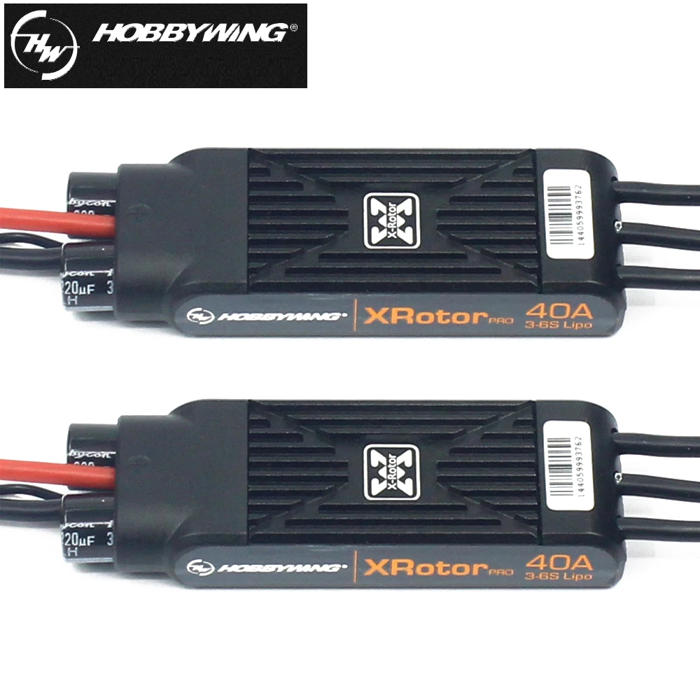 2 шт./кор. щеточный электронный регулятор скорости Hobbywing XRotor Pro 40A с диагональю