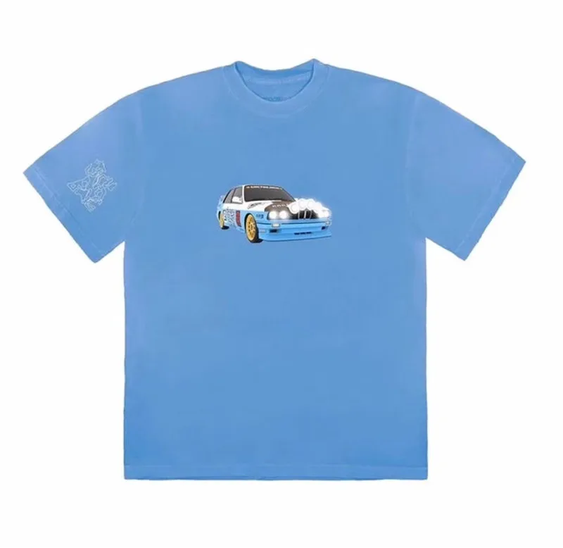 

2020ss TRAVIS SCOTT JACKBOYS Car Printed Women Men T shirts tees Hip-hop Streetwear Men Loose Fit Cotton T shirts