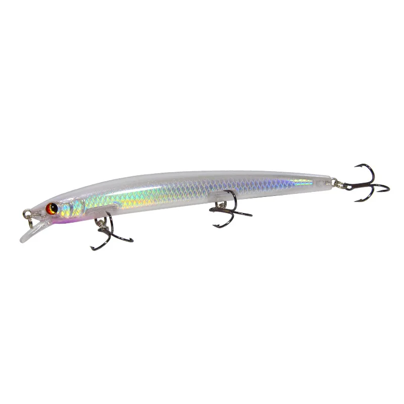 

13.5cm 15.4g Minnow Fishing Lure Laser Hard Artificial Bait Plastic Big Fake Fish Lures Sea Fishing Bait Crankbait Wobblers
