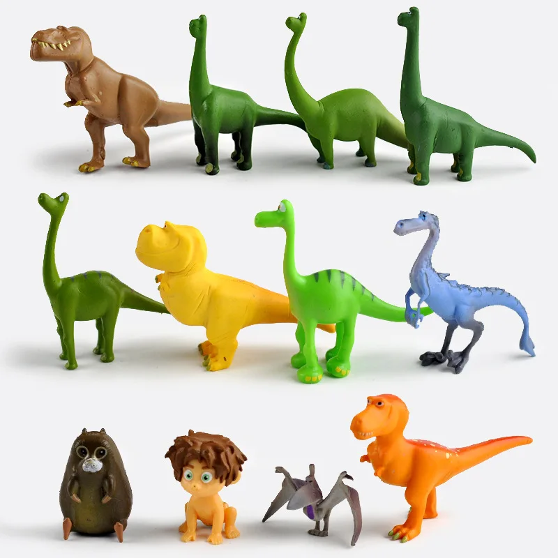 

12Pcs/Set Disney Pixar The Good Dinosaur Action Figures PVC Toy Dinosaur Dolls Animal Model Cake Decoration