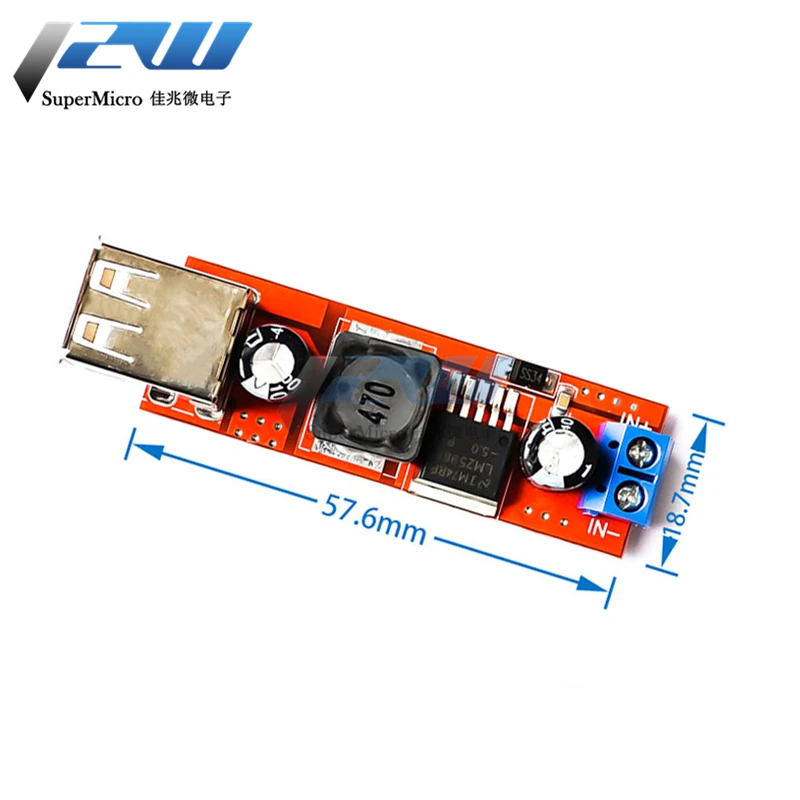 Понижающий модуль преобразователя для автомобильного зарядного устройства с