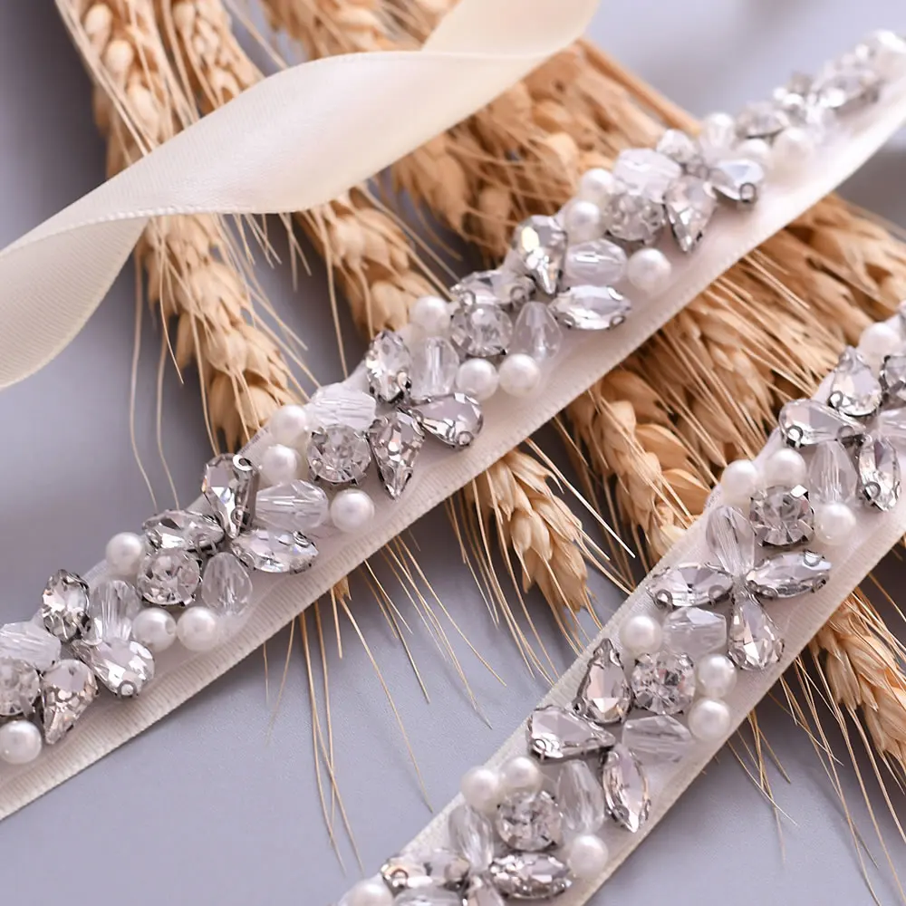 S387 Серебряные Листья Стразы ремни для вечерних платьев пояс простые свадебные