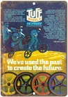 Skyway BMX Tuff колеса Mag жестяная вывеска художественное Украшение стен, винтажный алюминиевый Ретро металлический знак