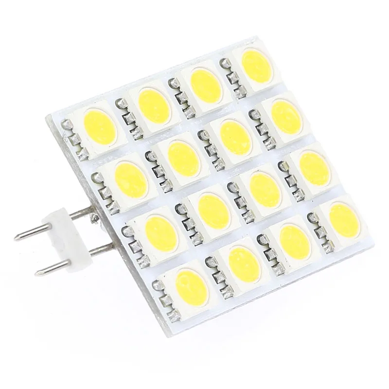 Квадратная Светодиодная лампа G4 DC/AC10 30V 16 светодиодов 5050SMD 320 352LM Коммерческая