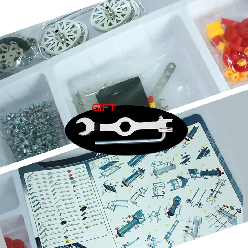 Паровозик Строительный набор 3D модель из нержавеющей стали DIY подарок