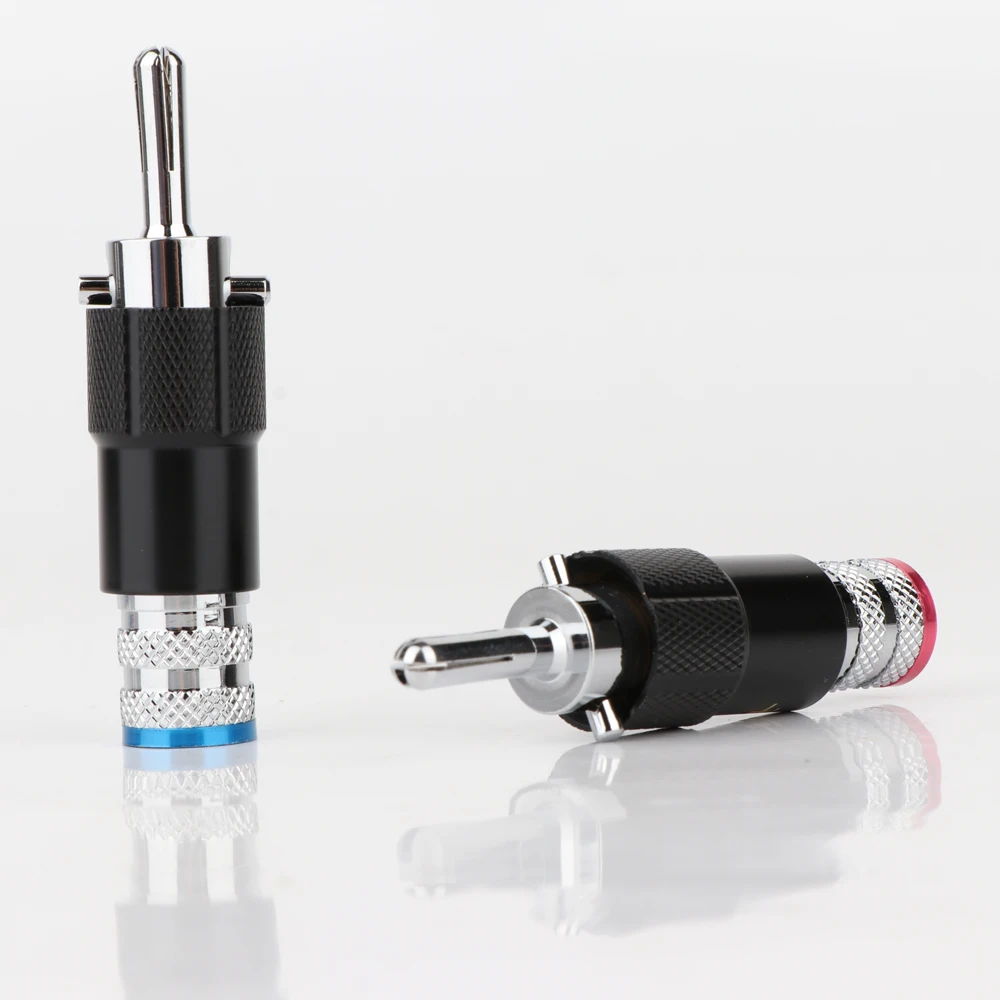 4 шт. Pailiccs покрытого родием аудио разъем для динамика типа банан закручивающаяся