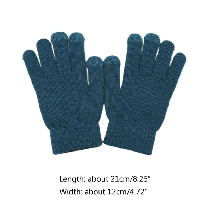 

Unisex Winter Warm Knit Gloves Hand Warmer Touch Screen Smart Phone Thick Mitten