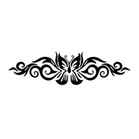 butterfly tribal tattoo car sticker automobiles motorcycles exterior accessories vinyl decals for toyota honda lada vw