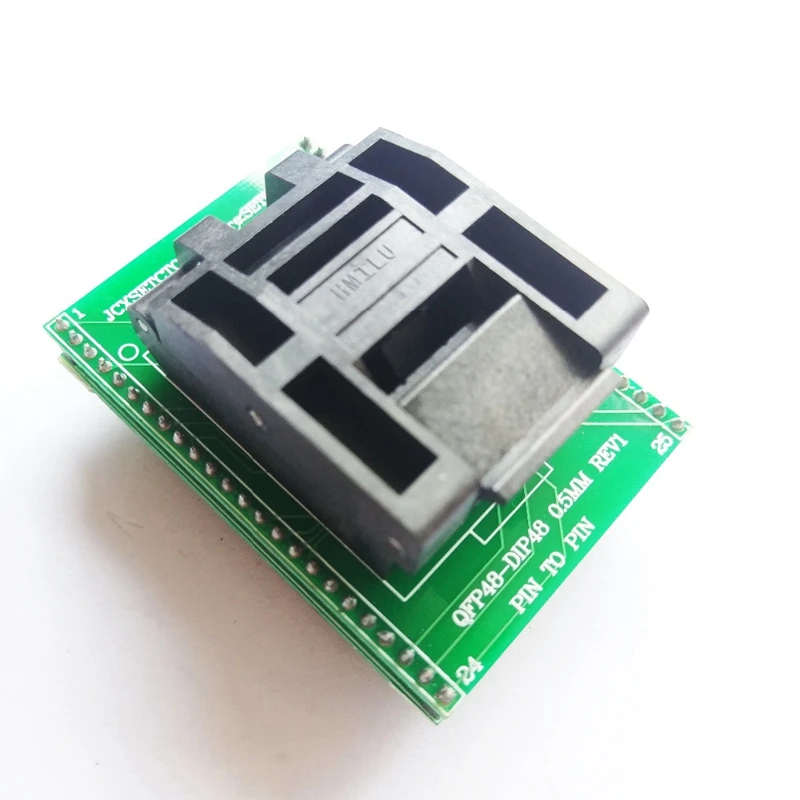 Tqfp48 Qfp48 To Dip48 0.5Mm Pitch Lqfp48 Programming Adapter Mcu Test Ic Socket Programmer | Электроника