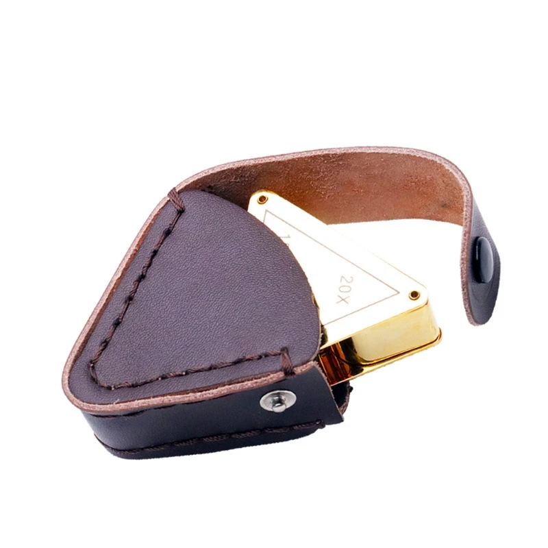 

Triangle Foldable Magnifier 10X 15X 20X Jeweler Optics Loupes Magnifying Glass 3 Lens Gem Magnifying Lens