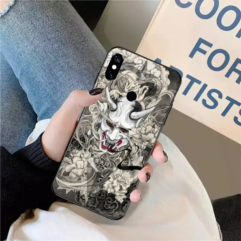 

Japanese retro Relief Phone Case For Xiaomi Redmi note 7 8 9 t max3 s 10 pro lite funda shell coque cover