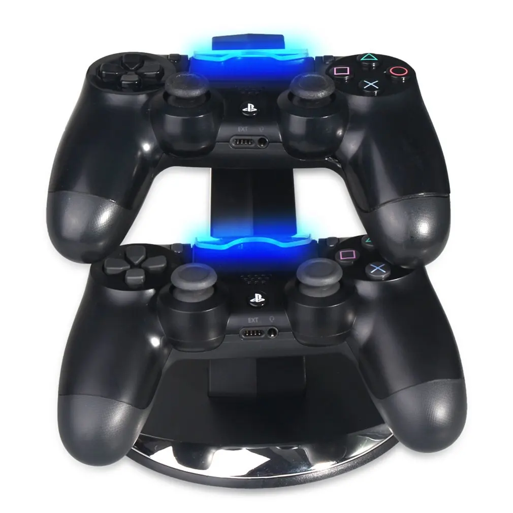 Зарядное устройство со светодиодной подсветкой двойной USB контроллер для PS4