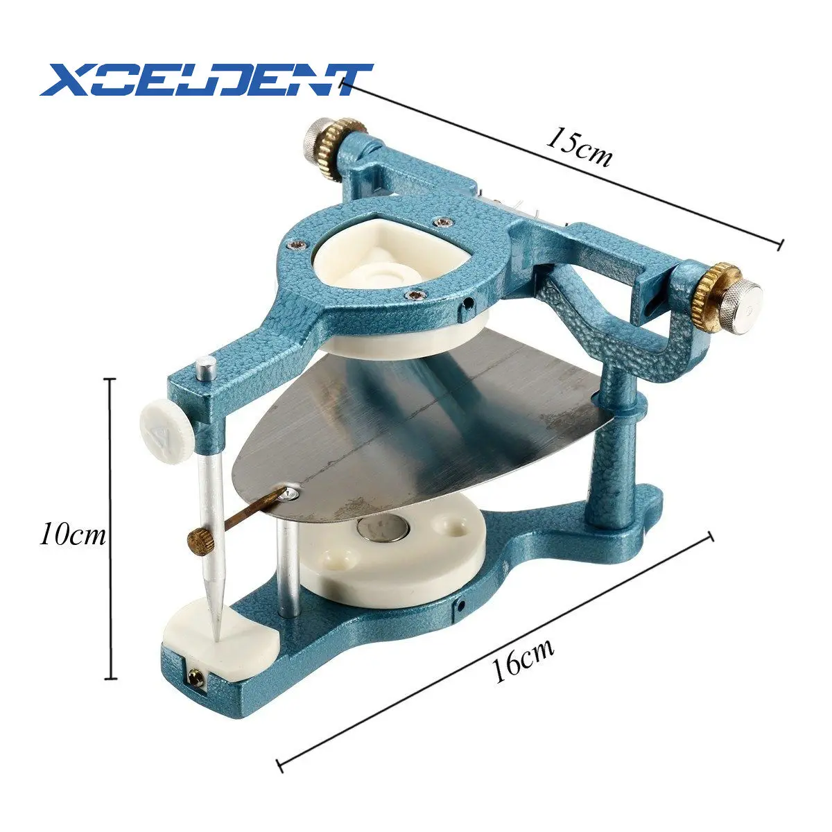 Dental Laboratory Big Size Silvery Alloy Articulators Adjustable Denture Magnetic Anatomic Articulator  Dentistry Tools