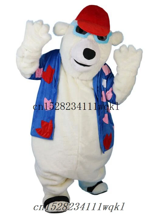 Костюм полярного медведя костюмы с рисунком персонажей из мультфильма на