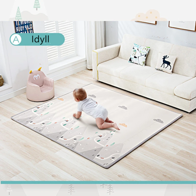 

200cm * 180cm * 1cm/2cm Baby Spielen Matte Klapp XPE Krabbeln Pad Hause Im Freien Klapp wasserdichte Puzzle Spiel Playmat