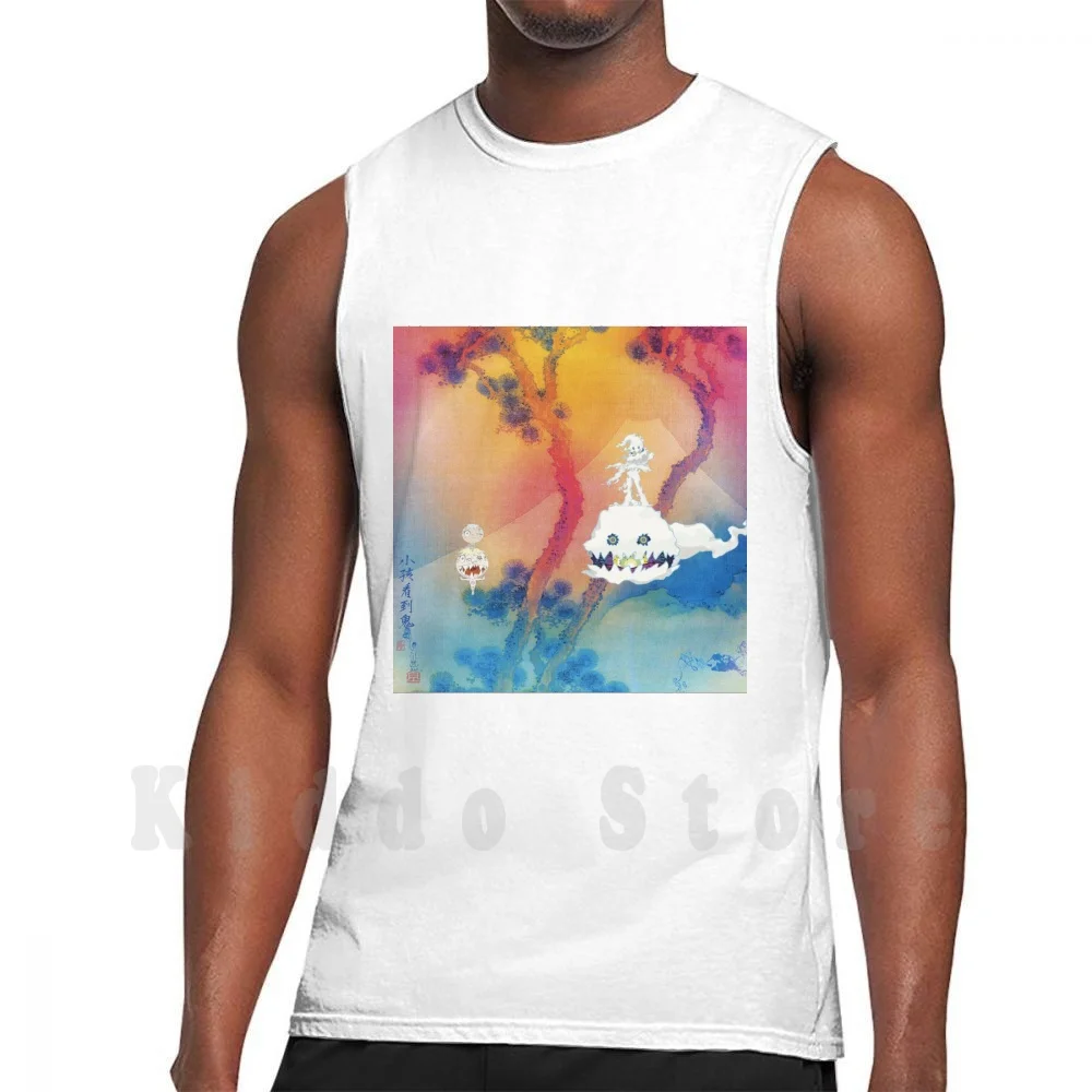 

Kids See Ghosts tank tops vest 100% Cotton Kids See Ghosts Kanye West Music Album Cover Rap Hip Hop Rap Tumblr