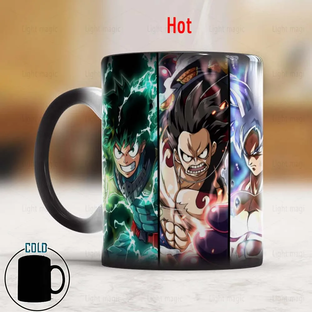 

2022 New Anime Magic Coffee Mug 350ml Creative Ceramic Color Changing Travel Mug Hot Tea Cup Christmas or Firend Birthday Gift
