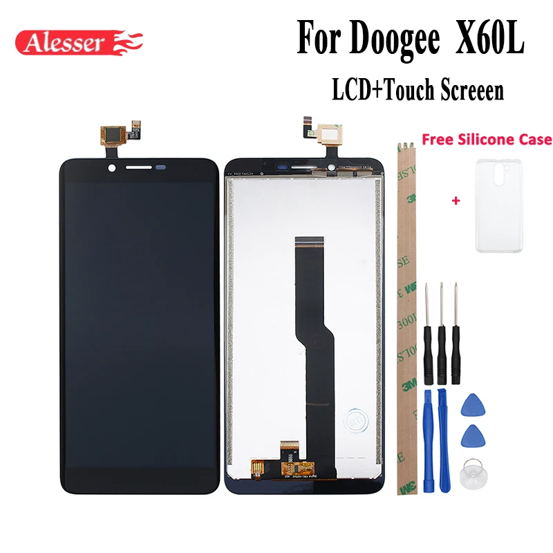 Alesser Для Doogee X60L ЖК дисплей и сенсорный экран XL 0554760B1 39 запчасти 5 &quot+ Инструменты +