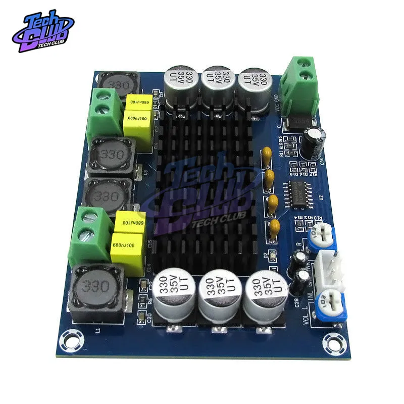 2*120 Вт TPA3116D2 двухканальный стерео высокой мощности цифровой аудио усилитель