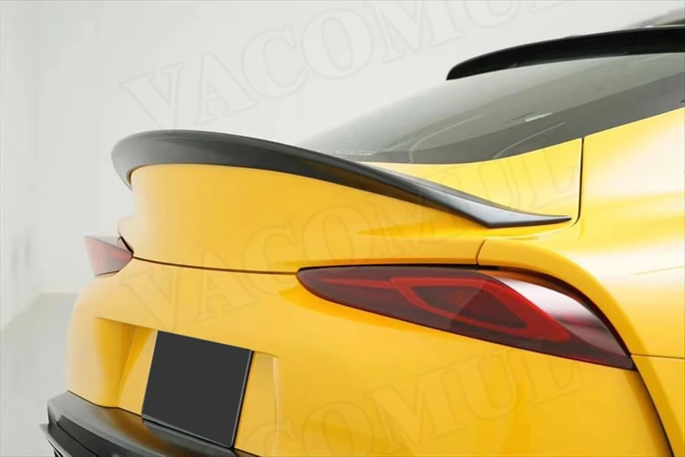 Для Toyota Supra карбоновый спойлер заднего багажника крыла черная отделка 2019 - 2020 FRP