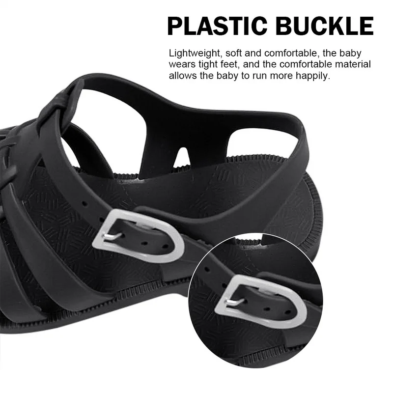 

Summer Children Sandals Baby Girl Toddler Soft Non-slip Princess Shoes Kids Candy Jelly Beach Shoes Boys Casual Roman Slippers