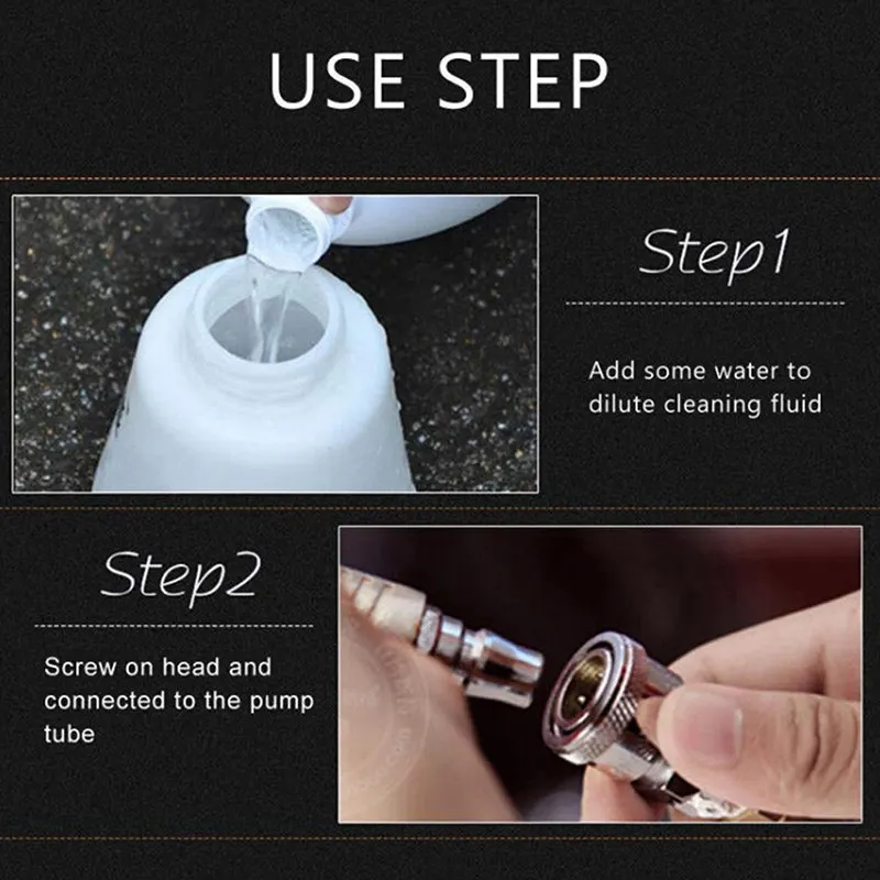

Hot sale Car Cleaning Gun High Pressure Air Pulse Surface Interior & Exterior Car Body Window Cleaning Tools