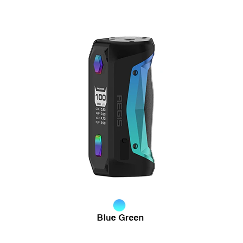 GeekVape Aegis Solo mod Водонепроницаемая электронная сигарета подходит Cerberus Subohm Tank Tengu RDA от одного 18650 VS aegis mini Mod - Цвет: blue green