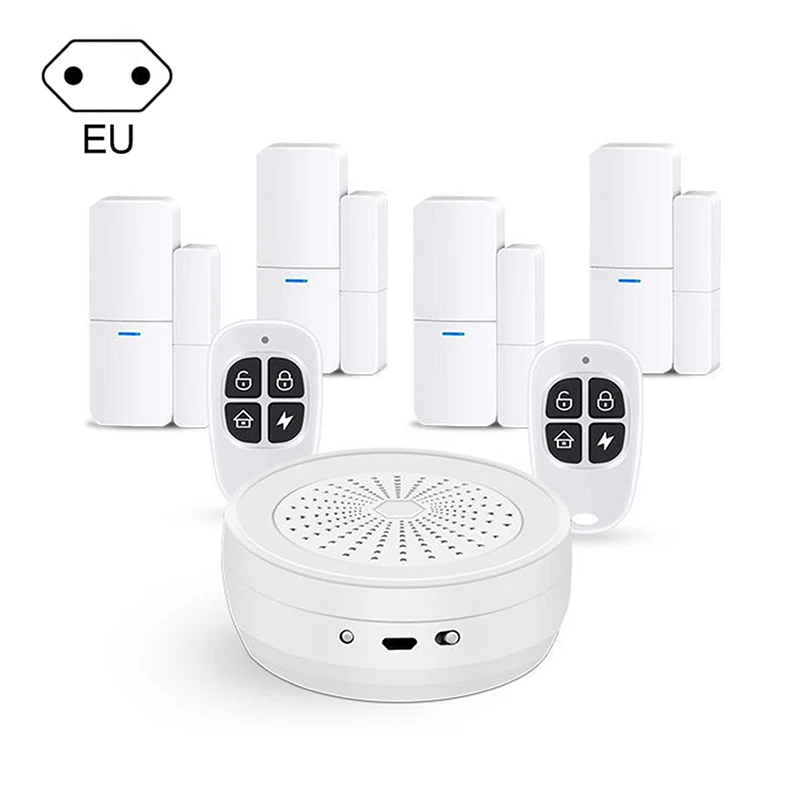 

Tuya Smart Home WiFi Garage Burglar Security Alarm System Motion Detector Door Windows Sensor Smart Home Security Alarm System