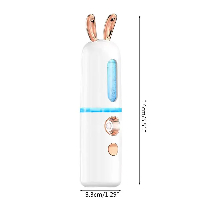 

Rabbit Mist Sprayer Face Steamer Mini Portable Spray Facial Body Moisturizing