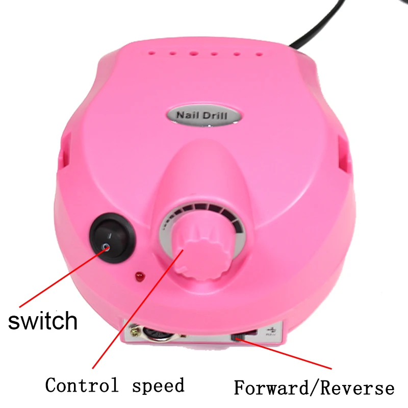 30000 об./мин Профессиональный аппарат для маникюра педикюра набор электрическая