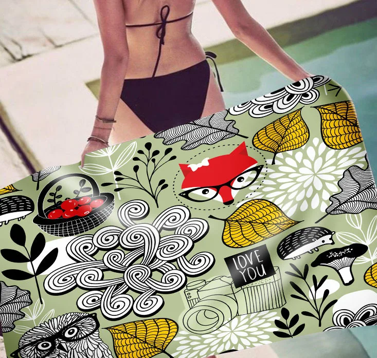 Мягкое хлопковое пляжное полотенце для рук путешествий купания банное йоги