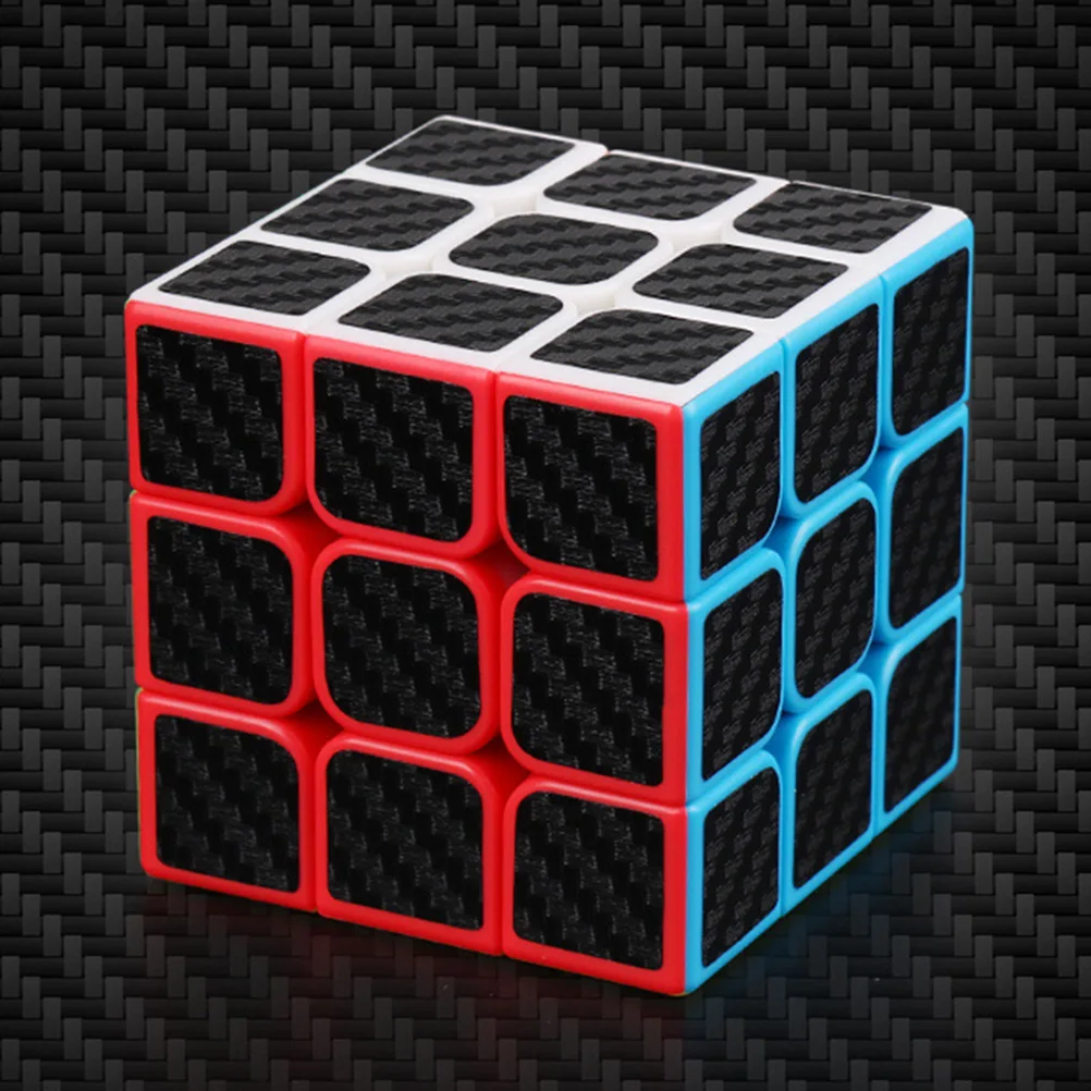 Наклейка Rubix Cube Speed 3x3x3 из гладкого углеродного волокна упражняйте свой мозг и