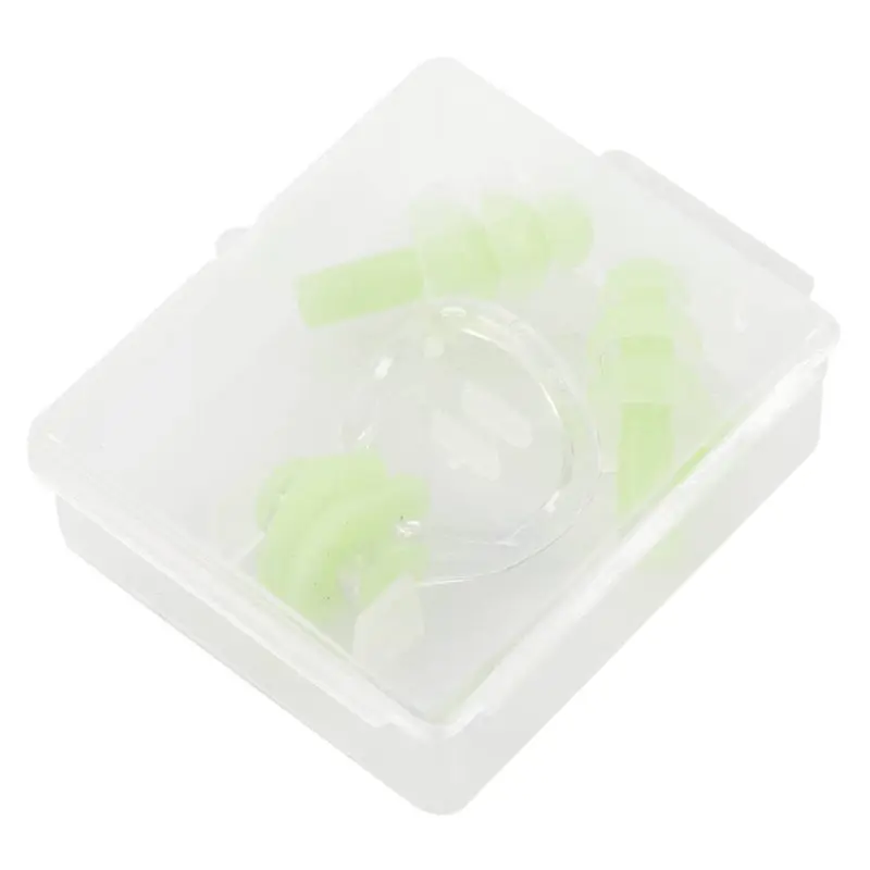 2 х ушной вкладыш + 1 плоскогубцы для плавательного носа силиконовый набор