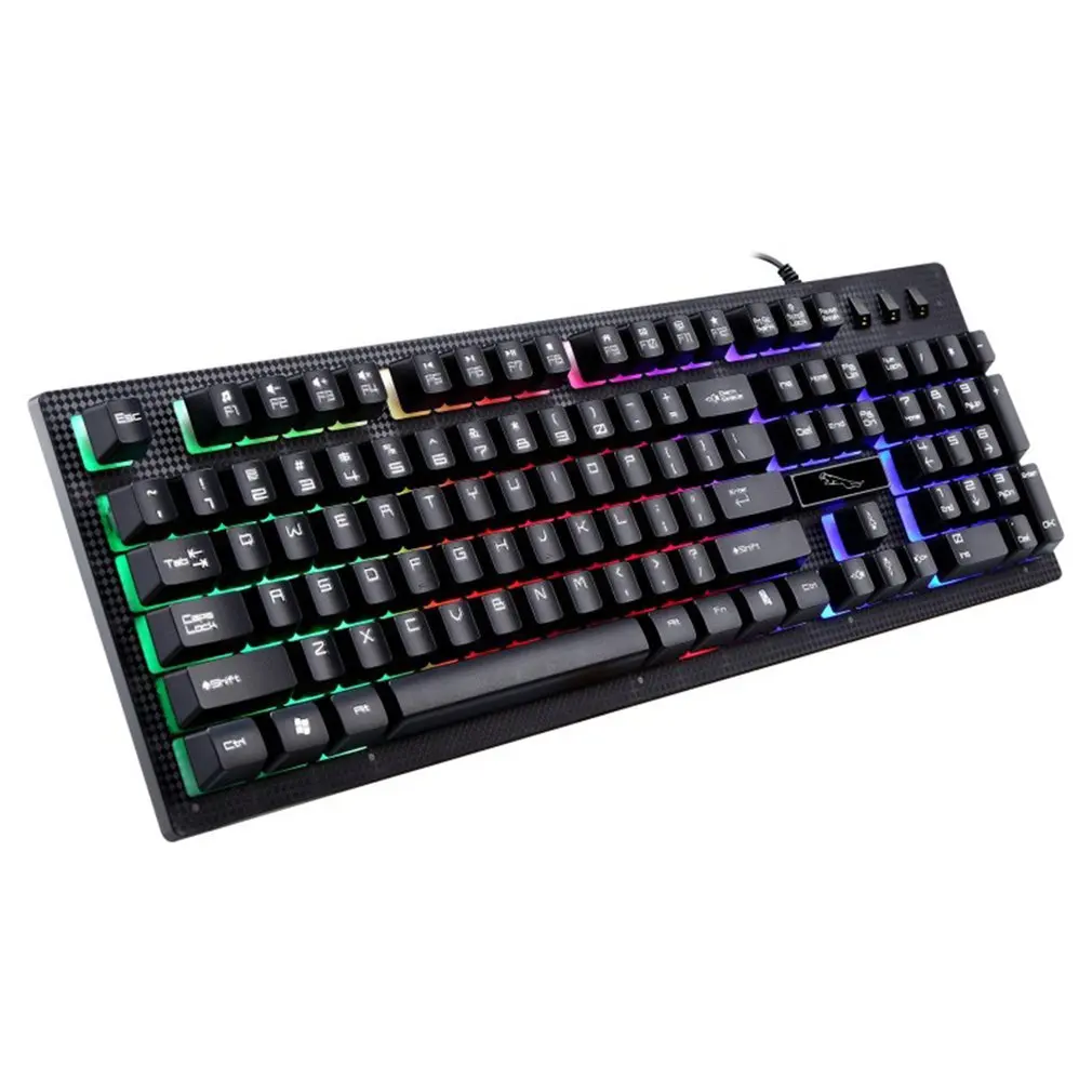

G20 USB Wired Keyboard Suspended with led RGB Colorful Backlight Gaming Keyboard Waterproof For PC Computer Gamer
